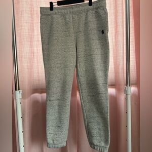 Carhartt Light Gray Speckled Jogger Pants with Logo